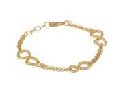 Metro Jewelry Horsebit Design Gold Plated Brass Bracelet