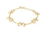 Metro Jewelry Gold Plated Brass Infinity Link Bracelet