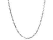 Metro Jewelry 2.0 mm Rolo Chain in Stainless Steel