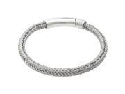 Metro Jewelry Stainless Steel Braided Bracelet Magnetic Lock