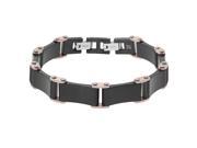Metro Jewelry Stainless Steel link Bracelet Multi Color Ip and a Lock Extender