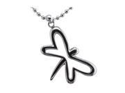 Metro Jewelry Stainless Steel Butterfly Pendant Necklace