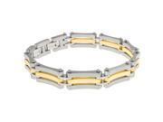 Metro Jewelry Stainless Steel Bracelet Gold Ip Plating and Lock Extender