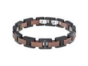 Metro Jewelry Stainless Steel Bracelet Texture and Multi Color IP Plating