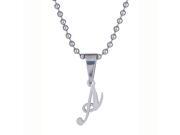 Metro Jewelry Stainless Steel Letter A Pendant Necklace