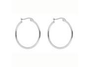 Metro Jewelry Stainless Steel Fashion Hoop 25MM Earrings