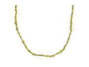 Metro Jewelry Women s Sterling Silver Necklace with Peridot Stones