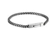 Metro Jewelry Stainless Steel Thick Foxtail Bracelet Antique Finish