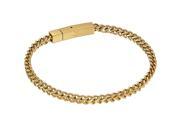 Metro Jewelry Stainless Steel Thick Foxtail Bracelet Whole Gold Ion Plating