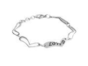 Engraved Heart Bracelet in Stainless Steel Engraved Heart Bracelet in Stainless Steel