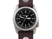 Bertucci A 4T Vintage 44 Aero Men s Titanium Watch Bavarian Brown Leather Strap Black Aero Dial 13403