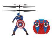 World Tech Toys 34871 2 Channel Marvel R IR Helicopter with Action Phrases Captain America R