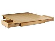 Natural Maple Storage Bed Frame by South Shore