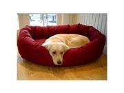 Pet Bagel Bed Extra Large 52 Bagel Bed Burgundy by Majestic Pet