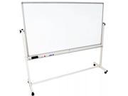 Luxor Reversible Magnetic Mobile 72x40 Whiteboard Whiteboard