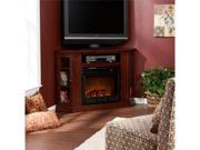 Claremont Convertible Electric Fireplace Media Console Cherry by Southern Enterprises