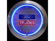Ford Trucks Neon Wall Clock by Neonetics