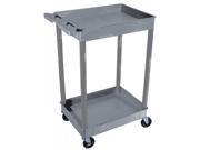 Two Level Serving Cart Gray
