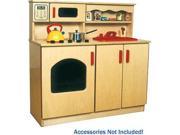 Deluxe Kitchen Play Set Four Toys In One Hardwood by Early Childhood Resources