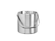 Brushed Stainless Steel 2.5 Qt. Doublewall Ice Bucket by Kraftware by KraftWare