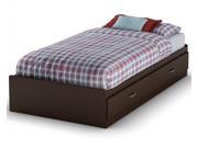 Willow Twin Mates Bed in Chocolate By South Shore Furniture