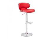 Zuo Modern Fly Bar Chair Red 300132