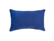 Greendale Home Fashions OC5811S2 MARINE Rectangle Outdoor Accent Pillows Set of Two Marine Blue