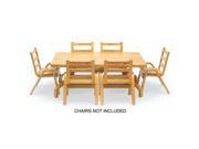 Rectangular Naturalwood Collection Kids Table by Angeles