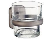 Holder with Glass Tumbler bring your bathroom to unexpected heights of style by Smedbo