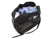 False Bottom Sports Bag Black Leather by Piel Leather