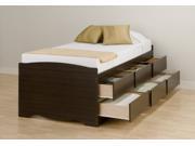Tall Twin Platform Storage Bed with 6 drawers by Prepac