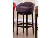 Igloo Eggplant Micro Fiber 26 Swivel Barstool by Armen Living