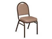 Set of 2 Stacking Chairs Beige Vinyl by National Public Seating