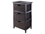 Omaha Storage Rack with 3 Baskets by Winsome Trading