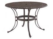 42 Round Rust Brown Table by Home Styles