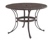 48 Round Rust Brown Table by Home Styles