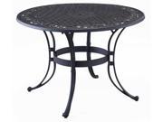 48 Round Black Table by Home Styles