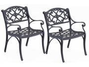 2 Pc Black Armchair Set by Home Styles