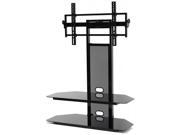 LCD LED TV Mounting System with Component Shelves by TransDeco