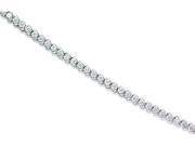 Time tested Classic Round Cut White CZ Gemstone Tennis Bracelet in Sterling Silver