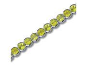 Must Have Classic 18.25 carats total weight Round Cut Peridot Gemstone Tennis Bracelet in Sterling Silver