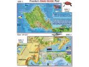 Franko Maps Oahu Guide Map for Scuba Divers and Snorkelers