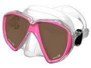 Typhoon Ultra View With Smoke Mirror Lens Scuba Mask Pink