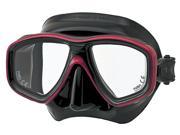 Tusa M 212 Ceos Black Silicone Scuba Diving Mask Metallic Dark Red