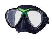 Tusa M 211 Black Freedom One Scuba Diving and Snorkeling Mask Siesta Green Black
