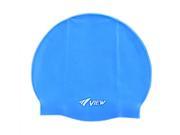 View Silicone Swim Cap V 31A for Swim Fitness Water Aerobics Blue