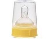 Medela Disc Collar Slow Flow Nipple and Clear Bottle Cap Replacement parts