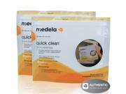 Medela 10 Count Quick Clean Micro Steam Bags and 6 Count Breast Milk Bottle Set