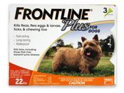 Frontline Plus for Dogs up to 22 lbs 3pk