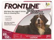 Frontline Plus for Dogs 89 132 lbs 12 Pack Genuine USA